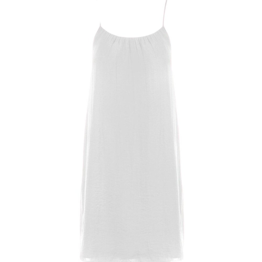 Naked Zebra Sleeveless Mini Shift Dress White Size Medium NWT